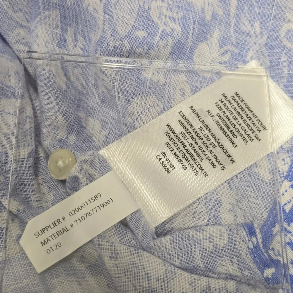 Polo Ralph Lauren measurements taken