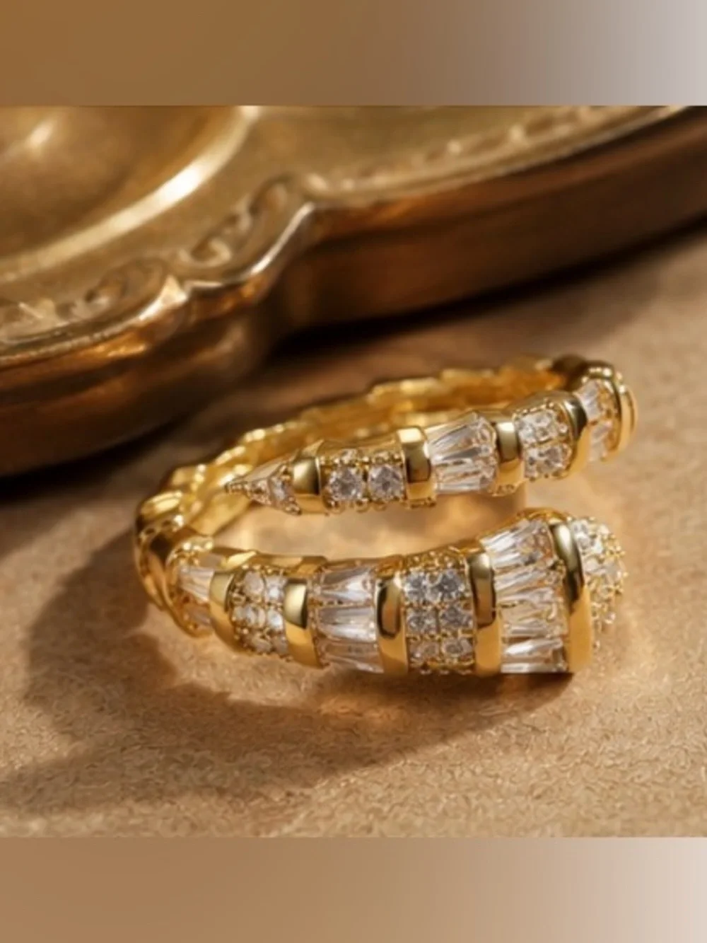 Anthropologie gold tone
