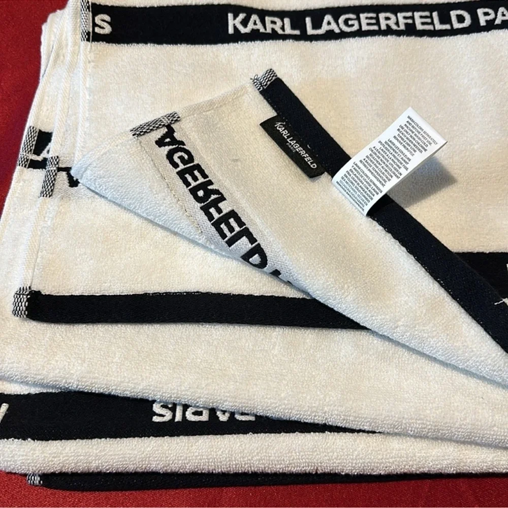 NWT Karl Lagerfeld bath Towel