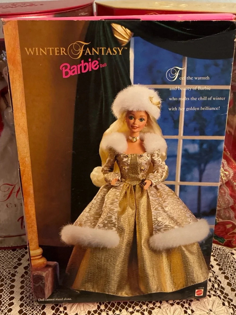 Barbie gold brocade