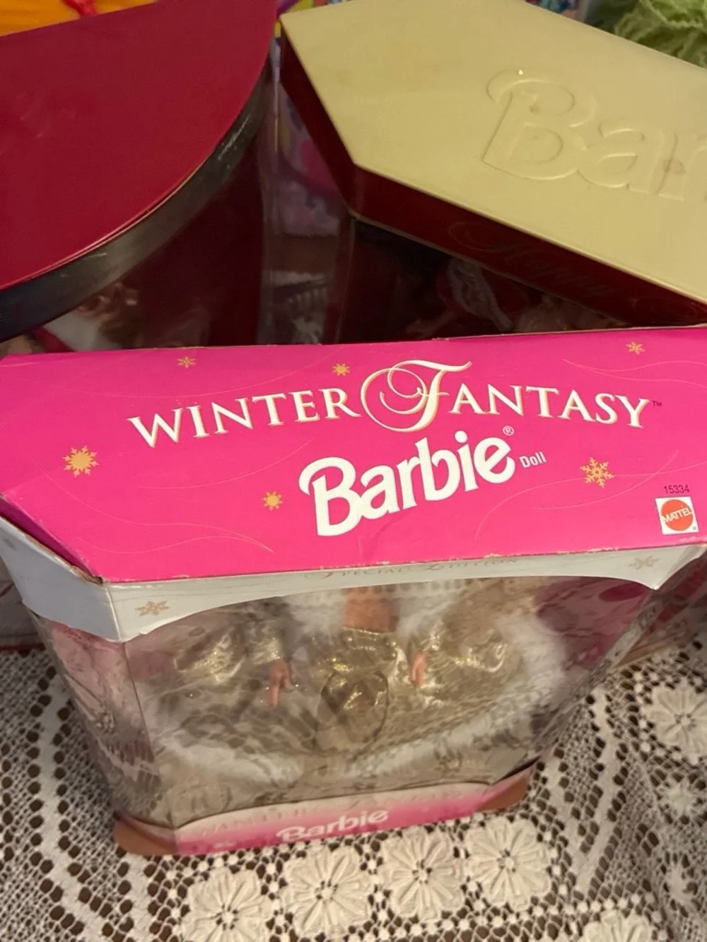Barbie gold brocade