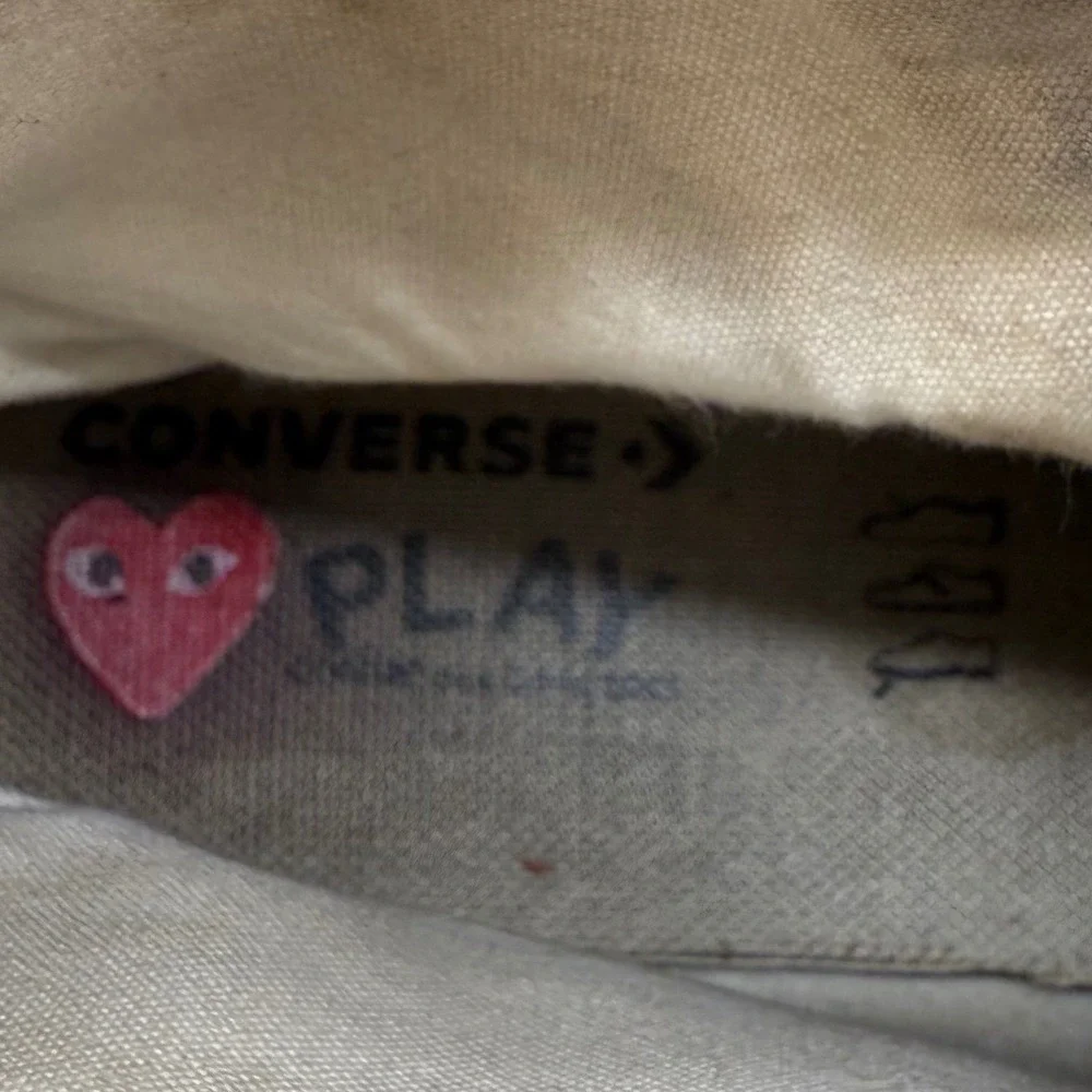 Converse Chuck PLAY Comme des Garcons Olive shoe Sneakers‎ sz 8 -worn thrarashed