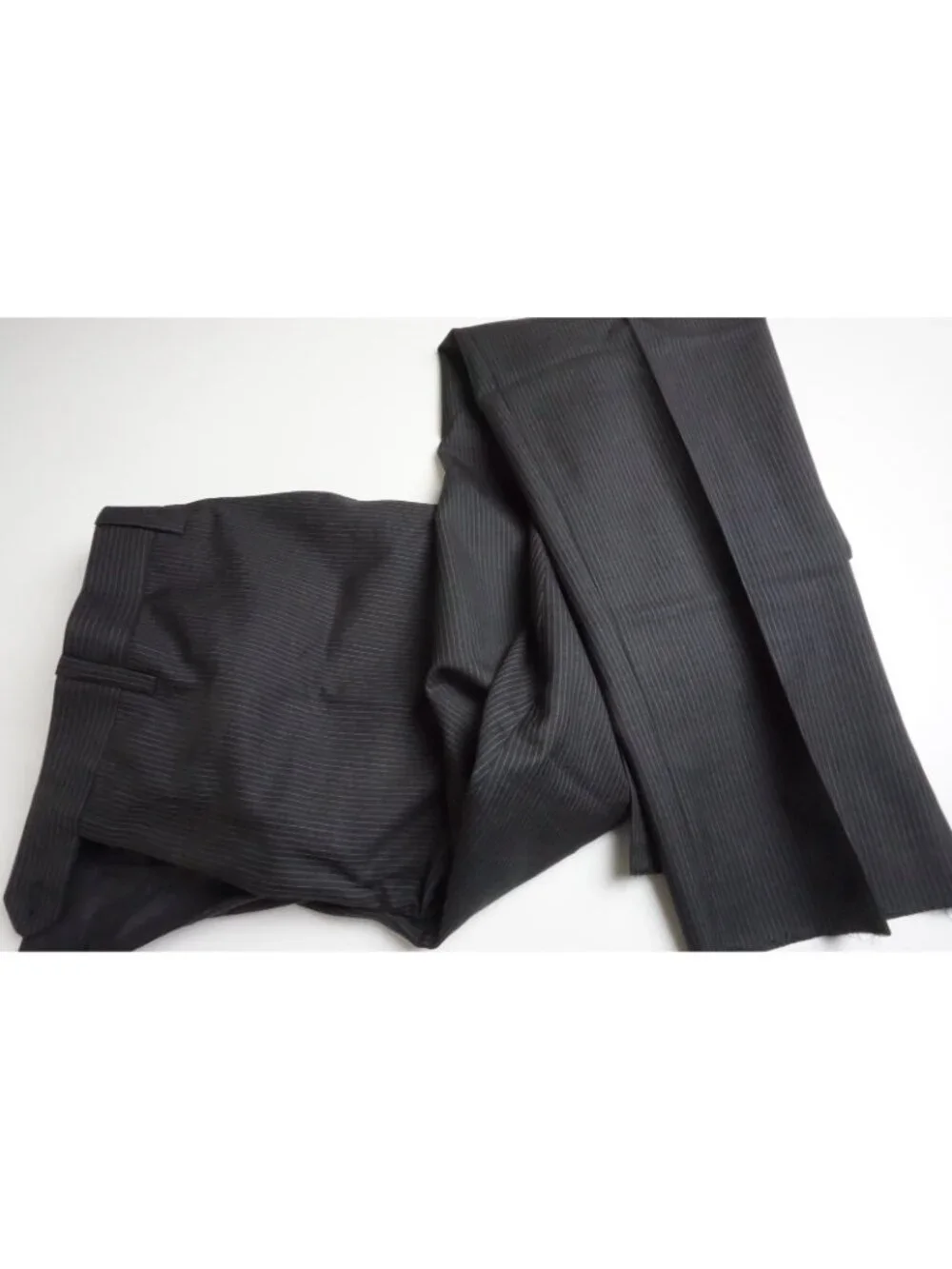 Gruppo Sartorial Charcoal Stripe Loro Piana S130s 2Pc Suit Jacket Pant 44R New