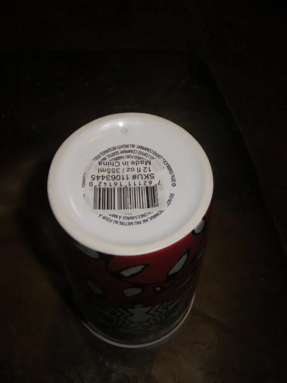 Starbucks missing lid
