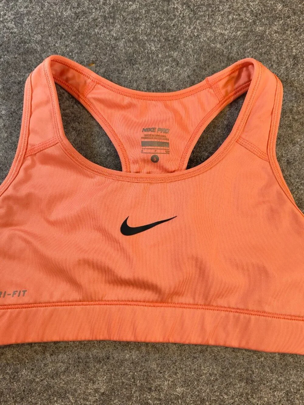 Nike Pro Dri‑FIT Orange Sports Bra (S)