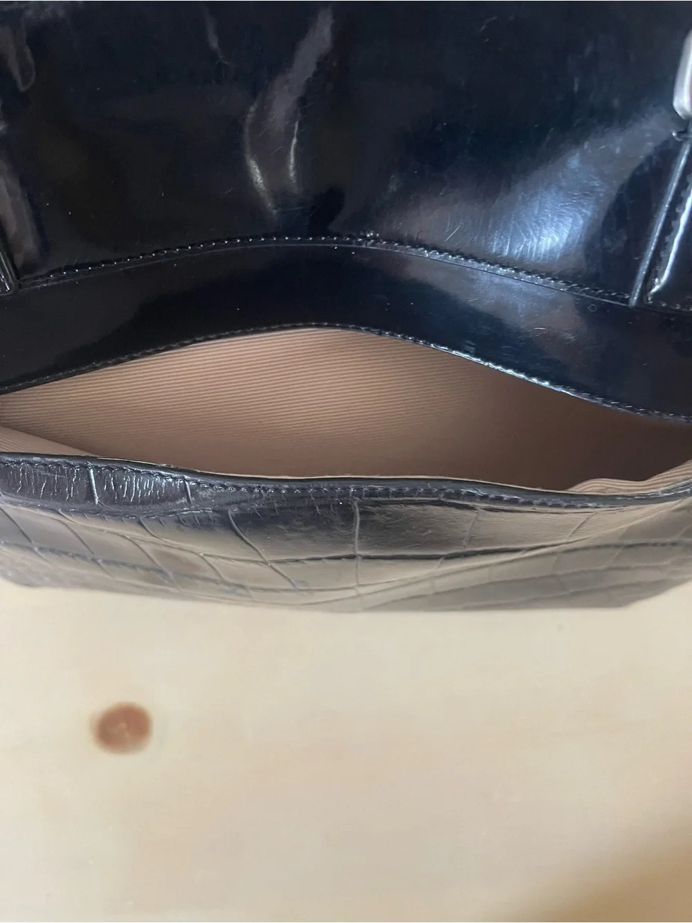 Ann Taylor Factory shiny croc