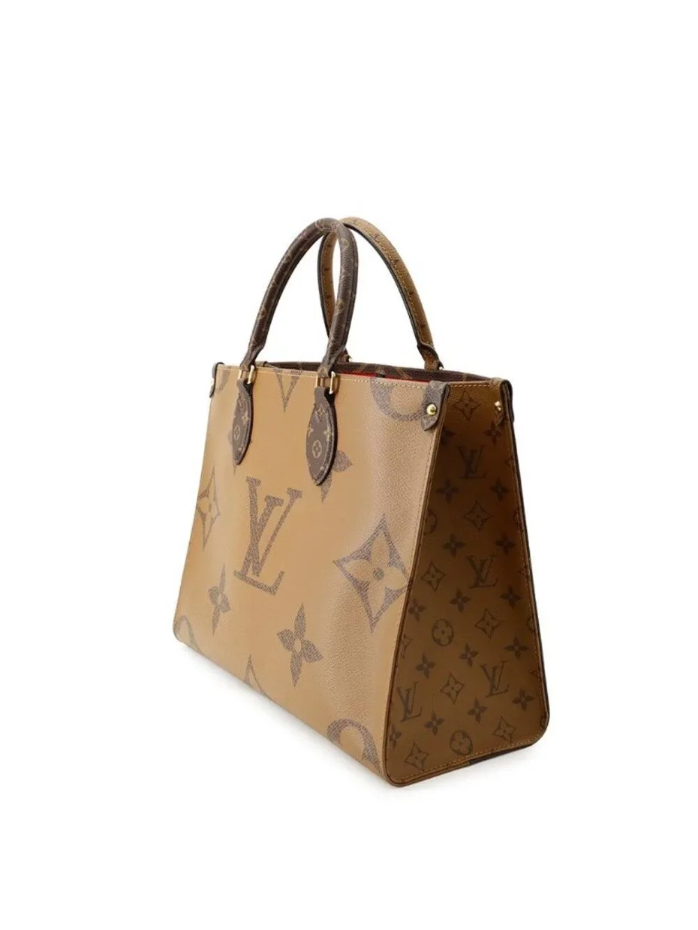 Louis Vuitton Tote Monogram Reverse Giant On The Go MM Handbag 2-Way