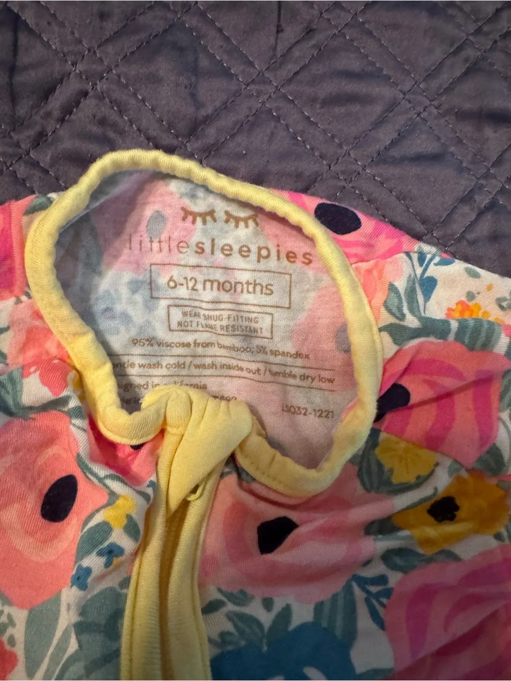 Little Sleepies vibrant floral
