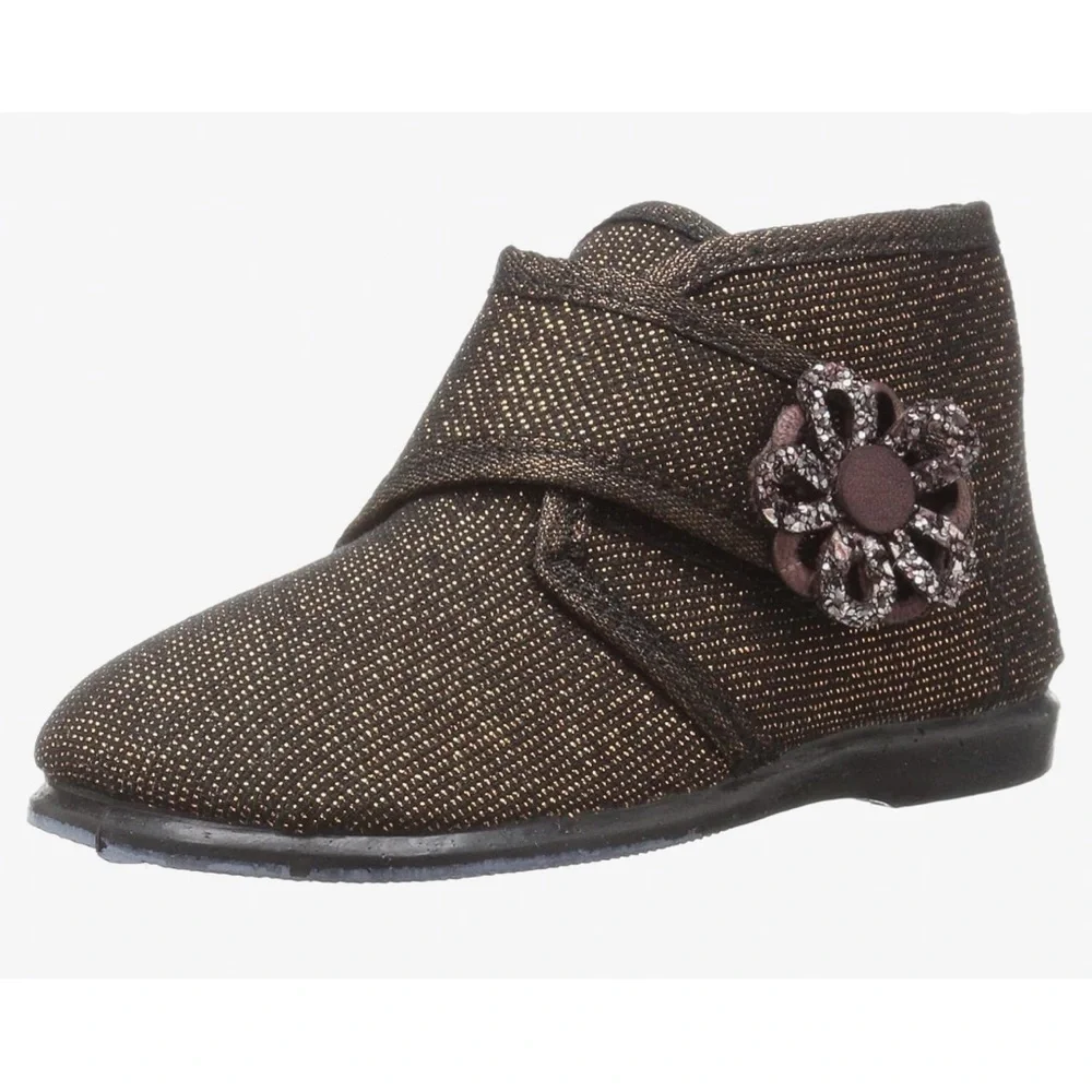 Cienta Girls Chukka Boots Glittery Brown Size 5 are NEW WITH TAGS