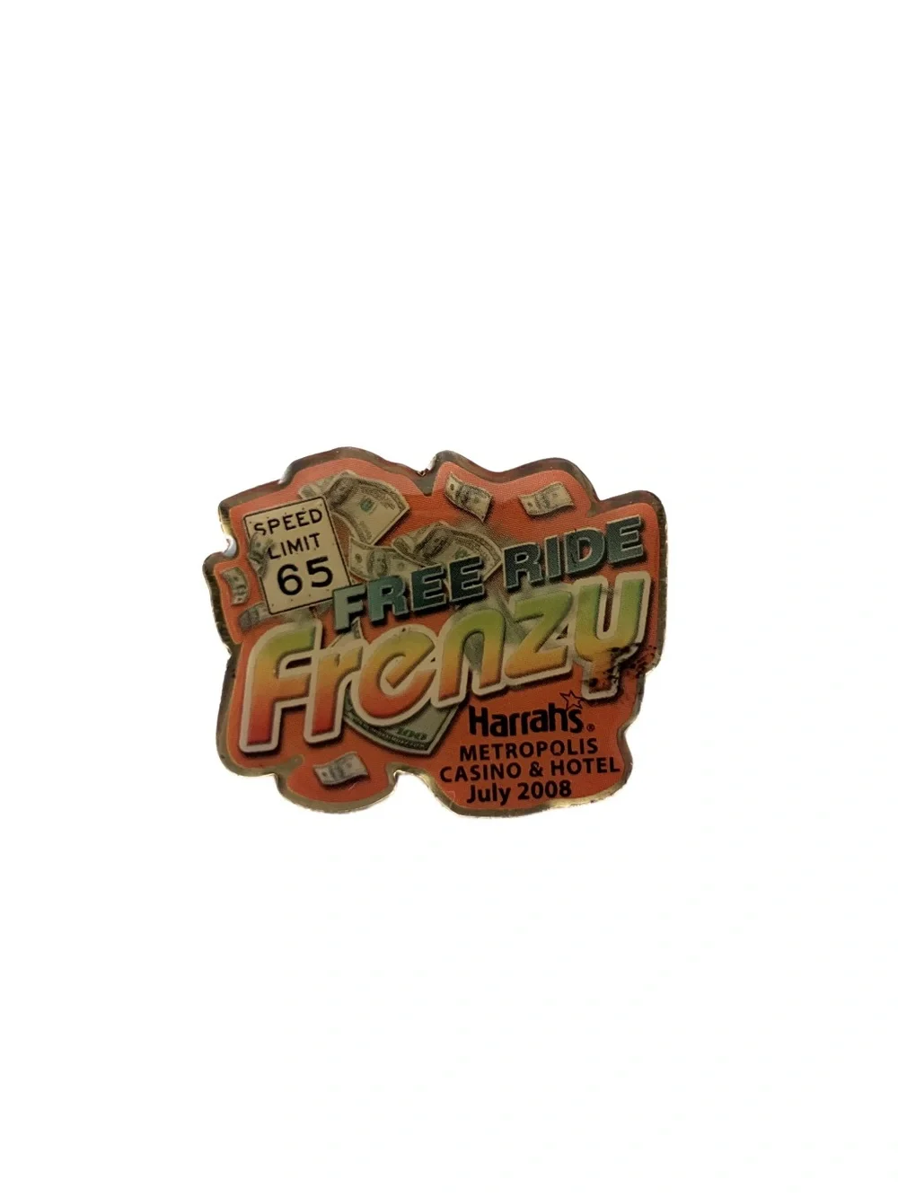 Vintage Free Ride Frezy Casino and hotel pin