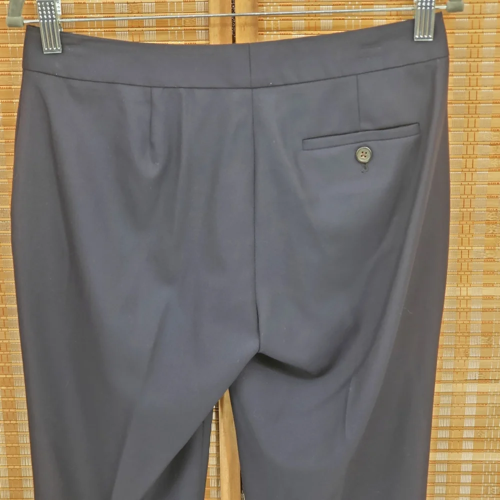 ♤ J Crew Italian 120s Wool Suit Pants Navy Blue Straight Leg Size 2