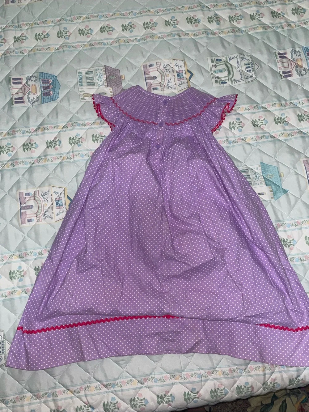 N/A lavender polka