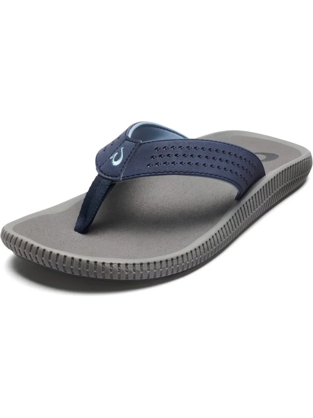 Men Blue Depth Charcoal Resistant Flip Flops Arch Support Fit Beach Sandal Shoes