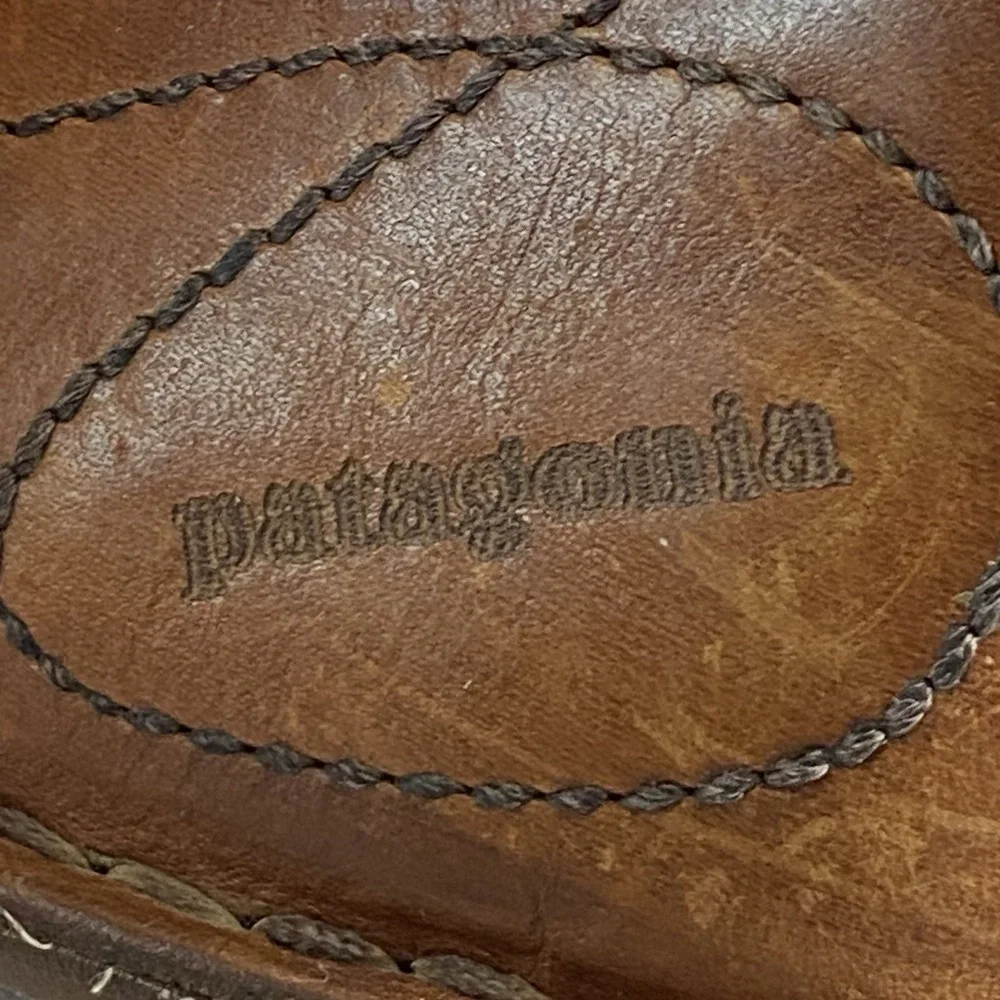 Patagonia Loulu Shoes Mens 12 Brown Walnut Leather Barefoot Minimalist Sneakers