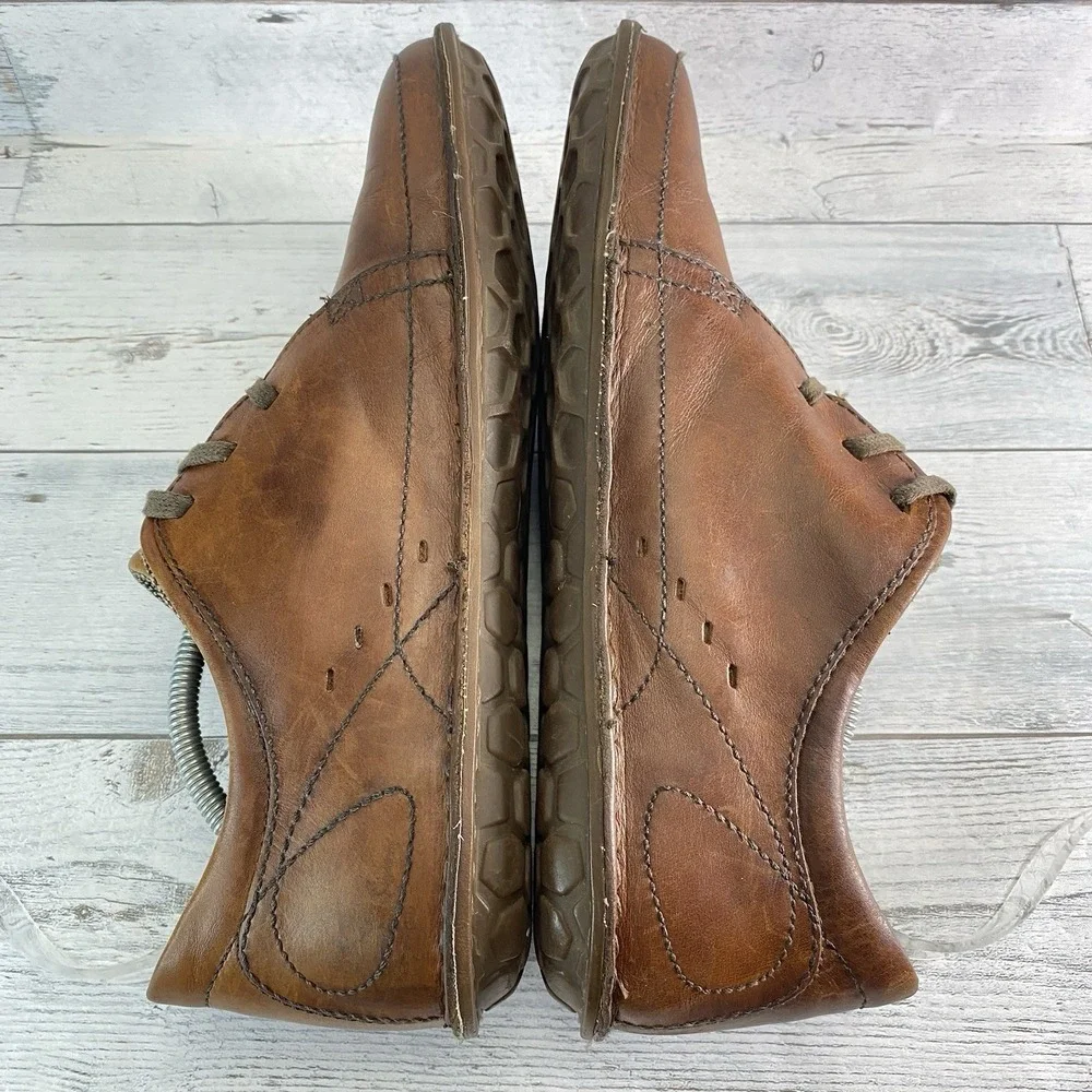 Patagonia Loulu Shoes Mens 12 Brown Walnut Leather Barefoot Minimalist Sneakers