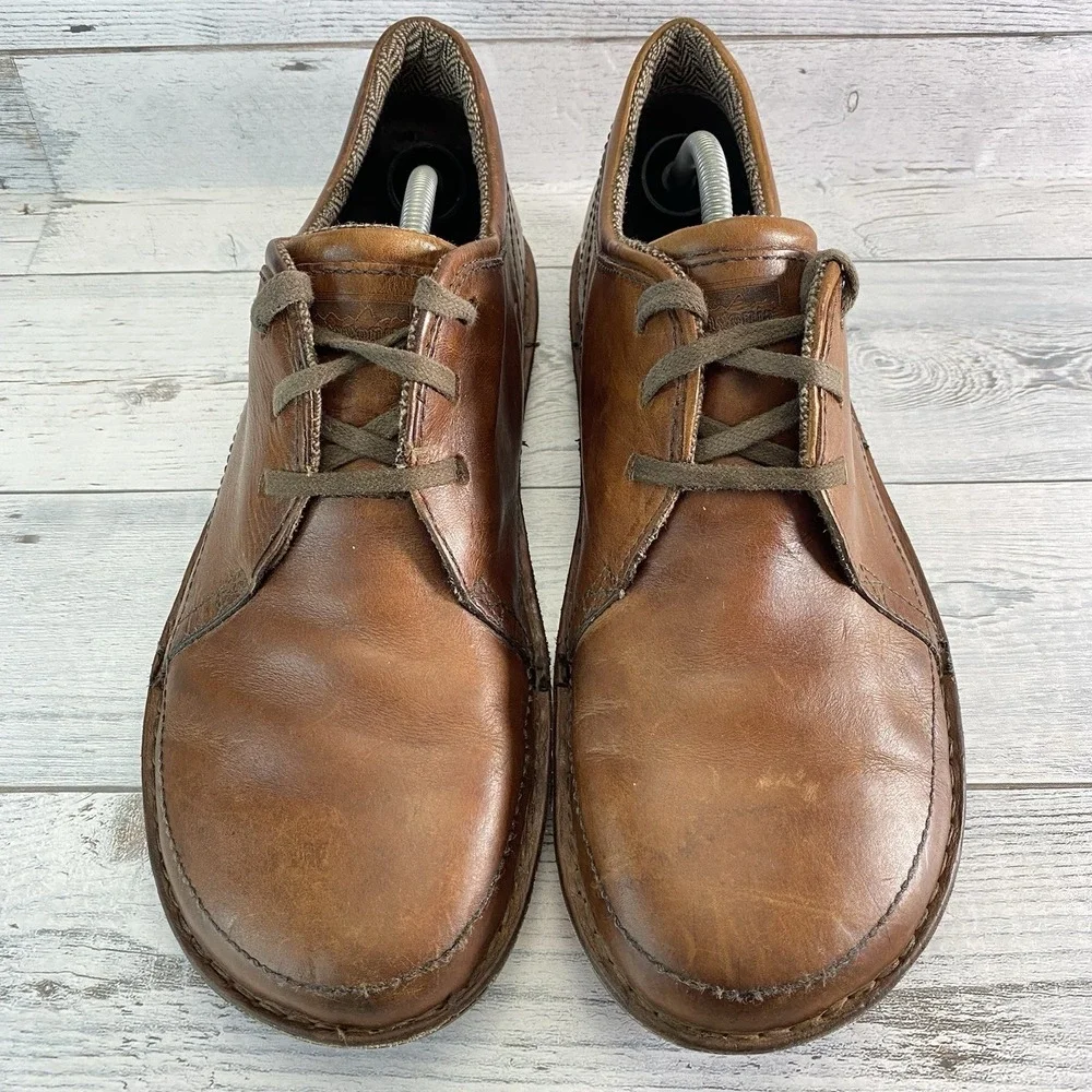 Patagonia Loulu Shoes Mens 12 Brown Walnut Leather Barefoot Minimalist Sneakers