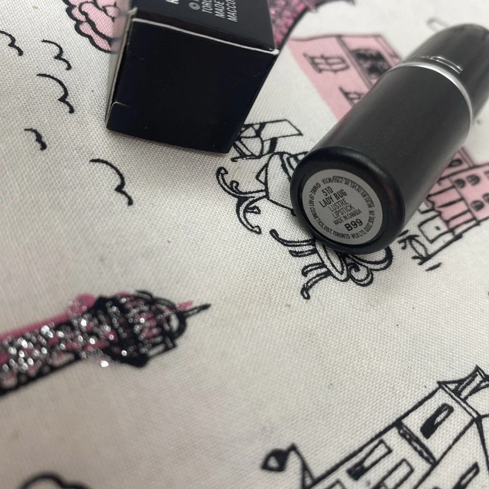 MAC Lustre Lipstick #510 LADY BUG Full Size .10 oz