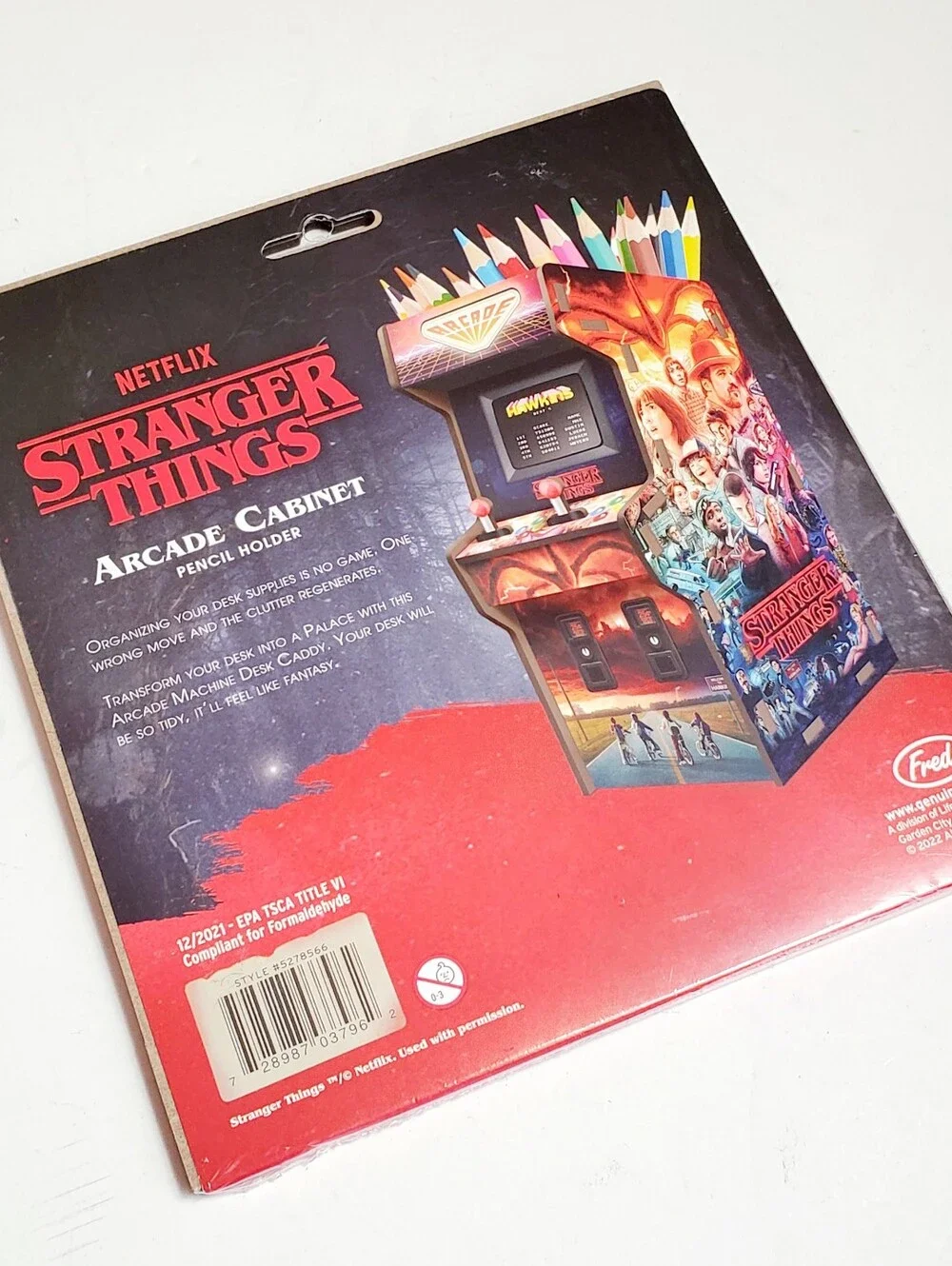 Stranger Things Arcade Cabinet Pencil Holder