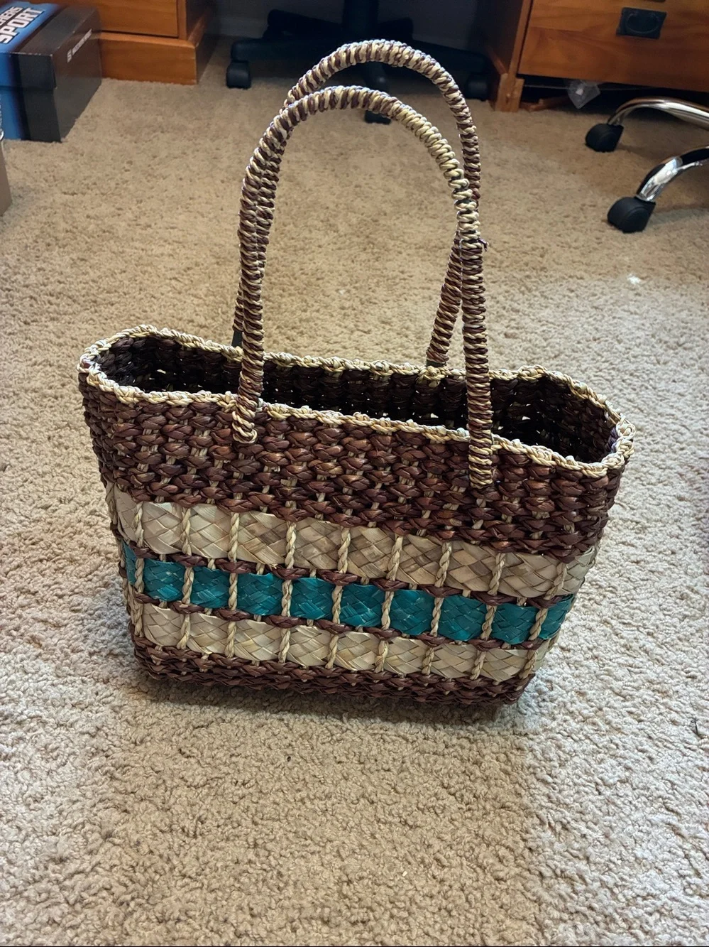 N/A handwoven straw