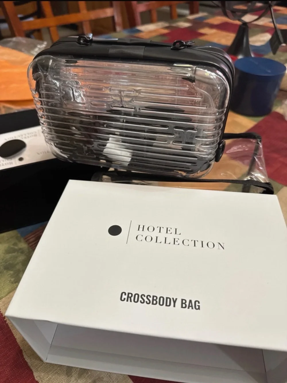 Hotel Collection transparent ribbed