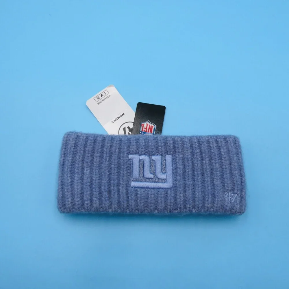 '47 Brand New York Giants Winter Headband Womens NBA‎ Basketball Blue Sweatband