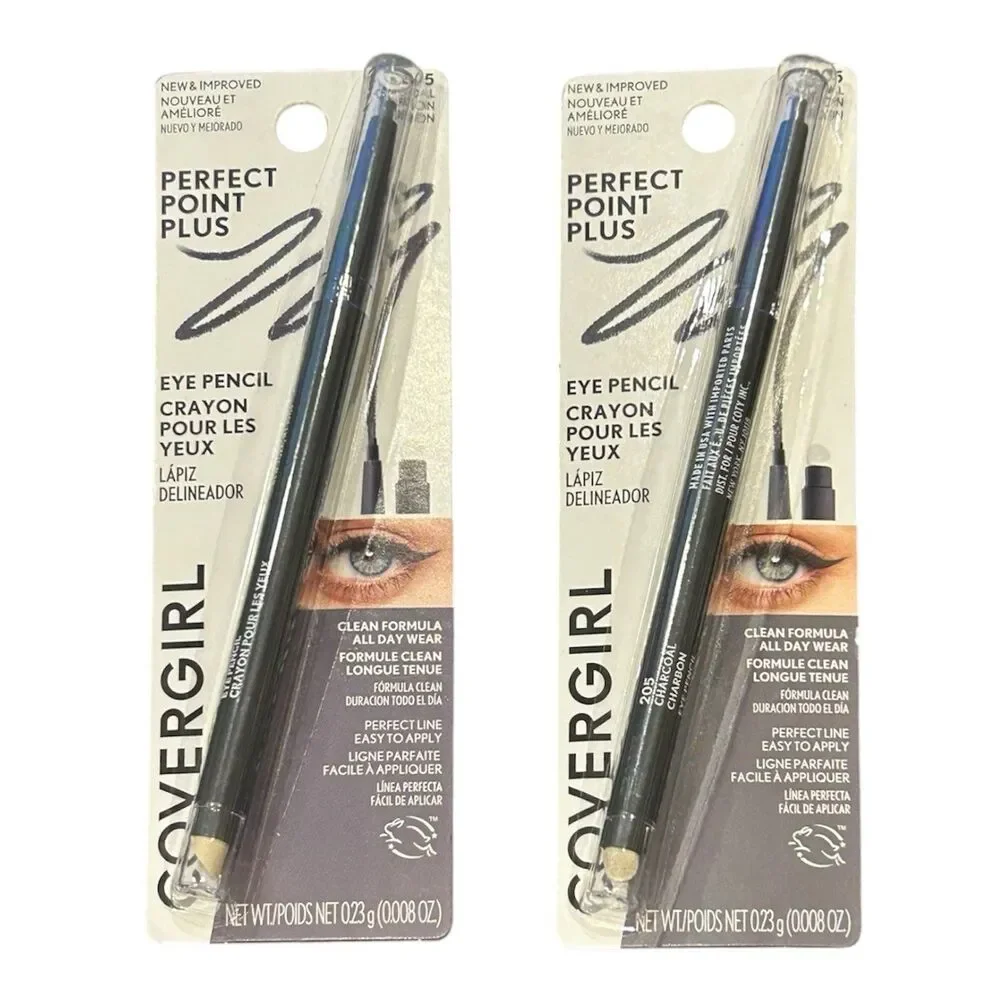 2x CoverGirl Perfect Point Plus Eye Pencil -  205 Charcoal