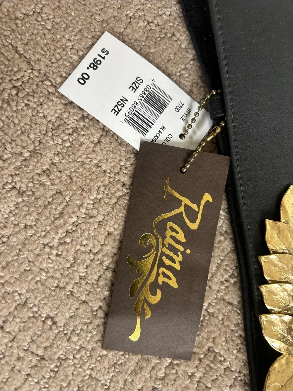 N/A black elastic