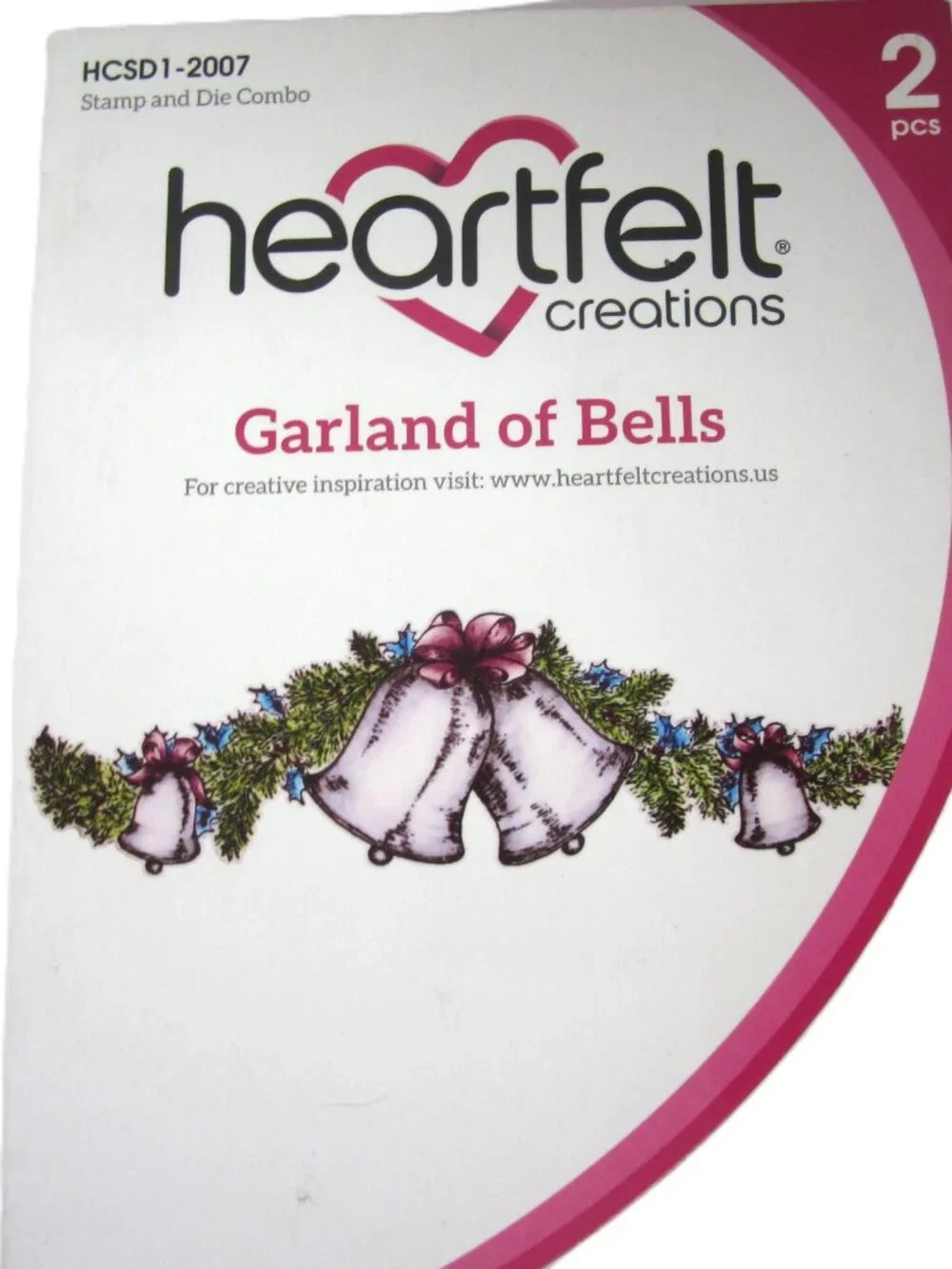 Heartfelt Creations Garland of Bells Christmas Holiday Stamp and Die Combo