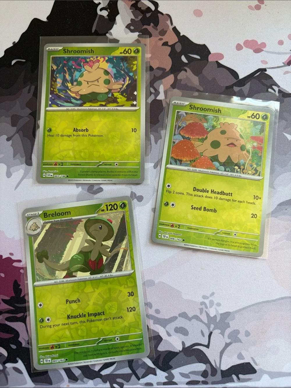Shroomish & Breloom Evolution Reverse Holo Pokémon Card Lot | 3 Cards ✨5/$25✨