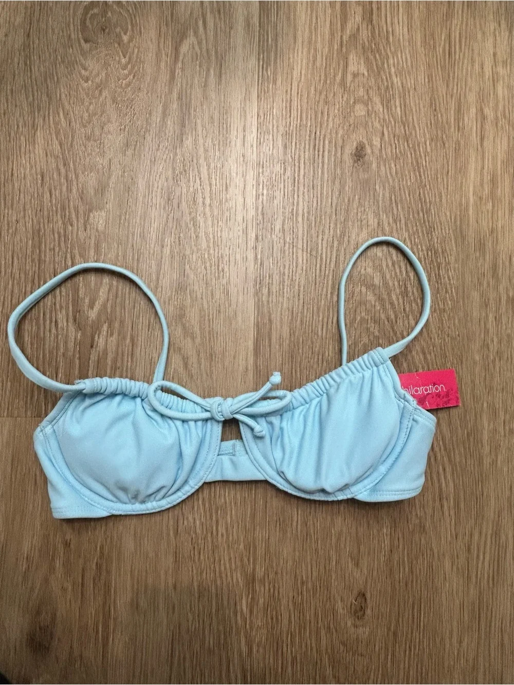 Xhilaration Light Blue Kids Bikini Top