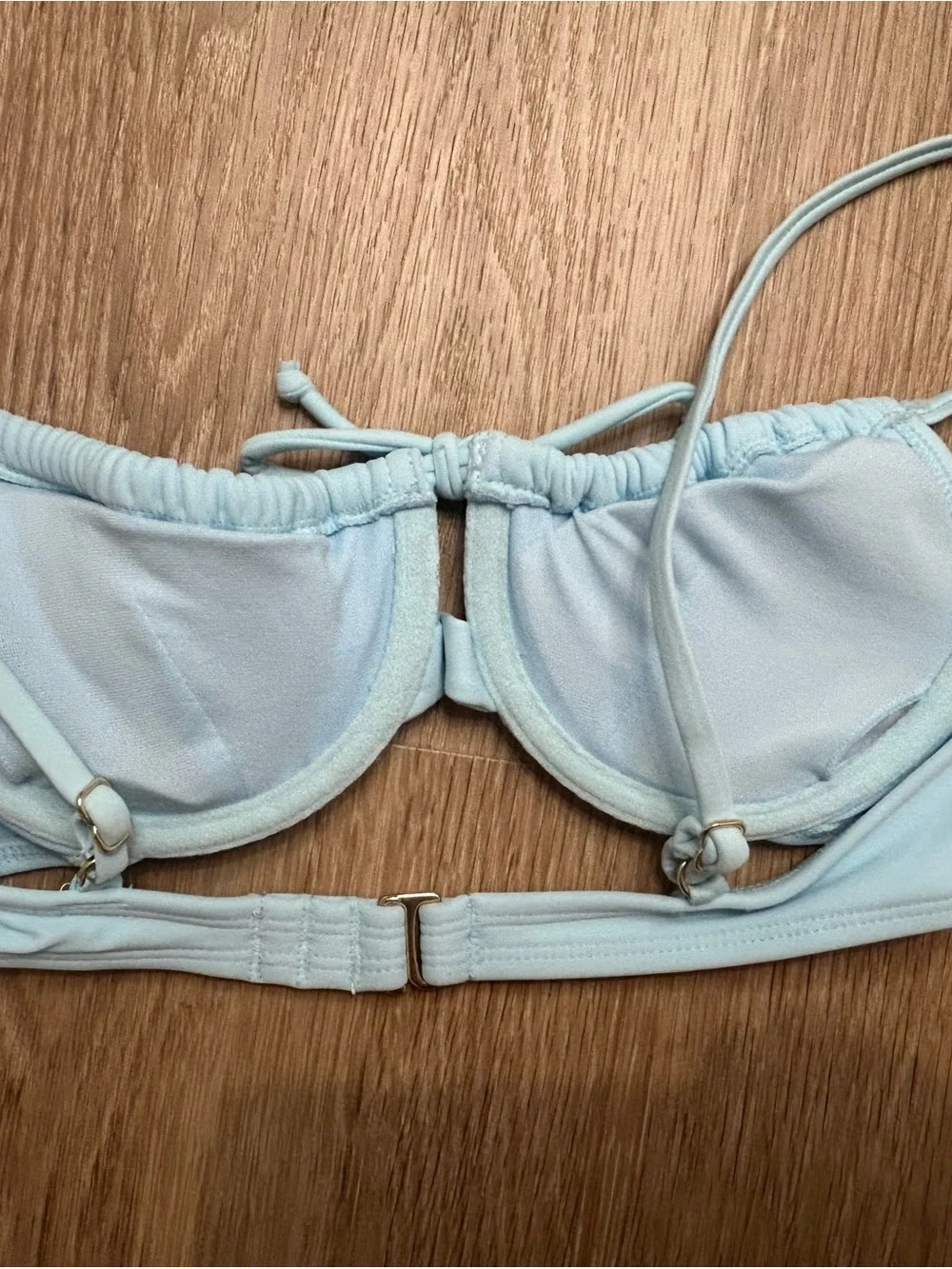 Xhilaration Light Blue Kids Bikini Top