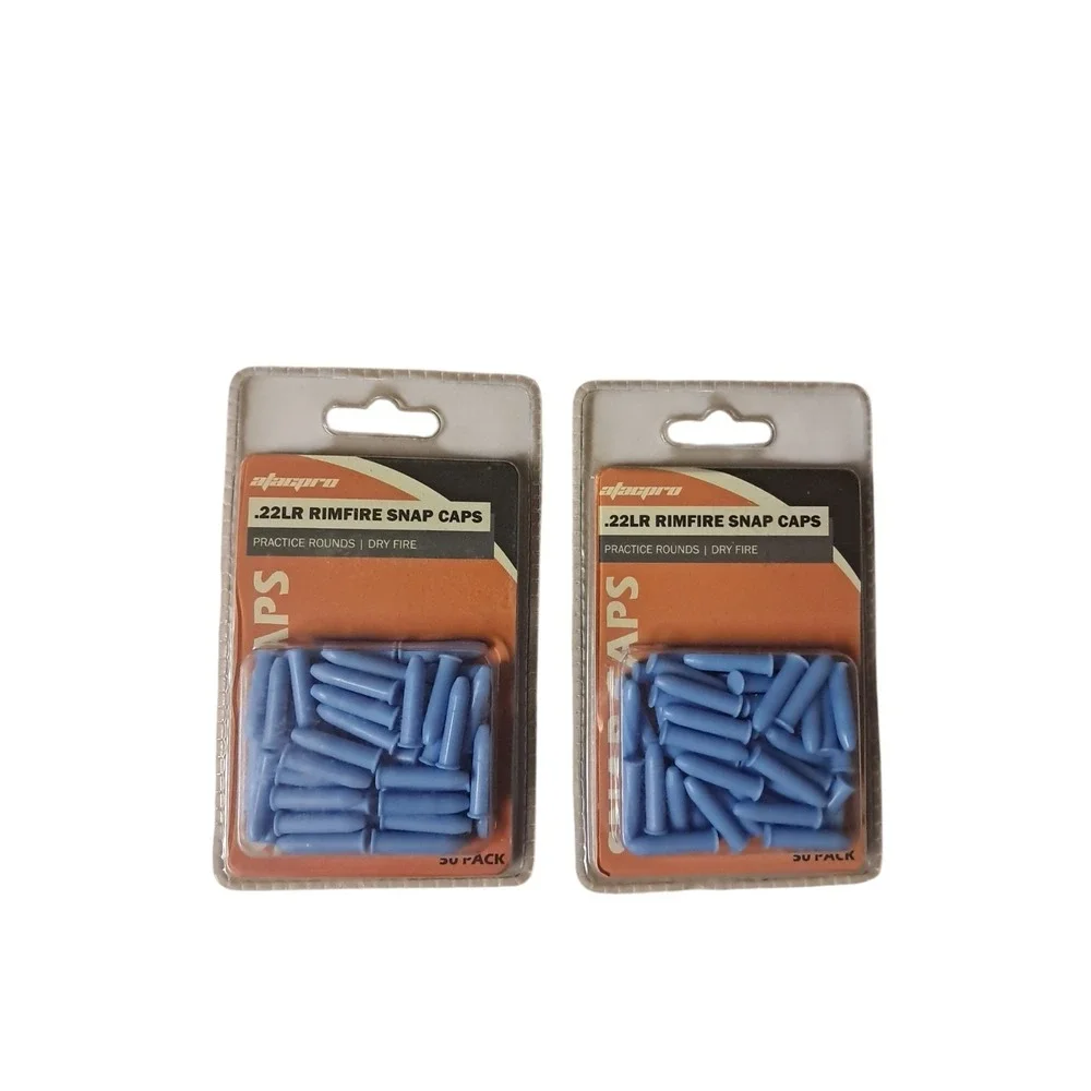 22 LR Rimfire Plastic 2 Pack Of  50 Pack of Safety Snap Caps A TAC Pro