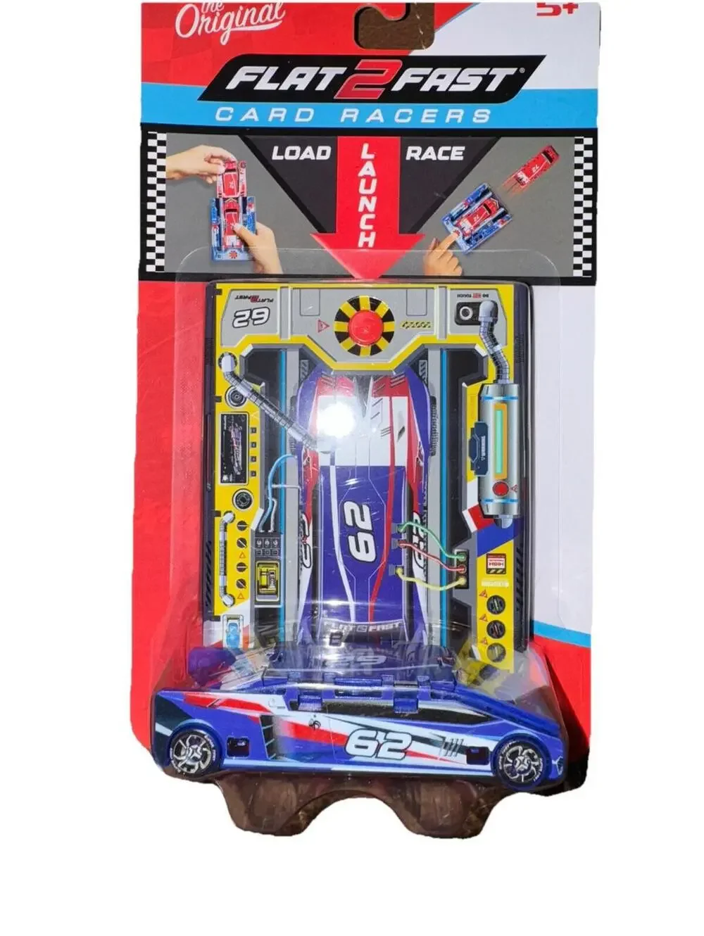 LUKI LAB THE ORIGINAL FLAT2FAST CARD RACERS BLUE #62 F2F-B62-01