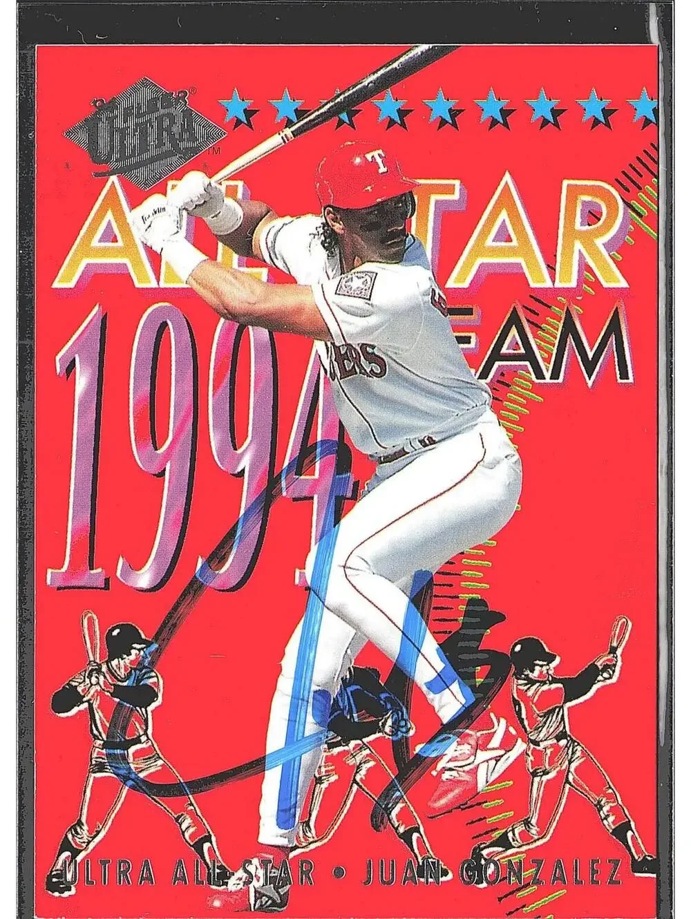 1994 Ultra #7 Juan Gonzalez Ultra All-Star Team HAND SIGNED