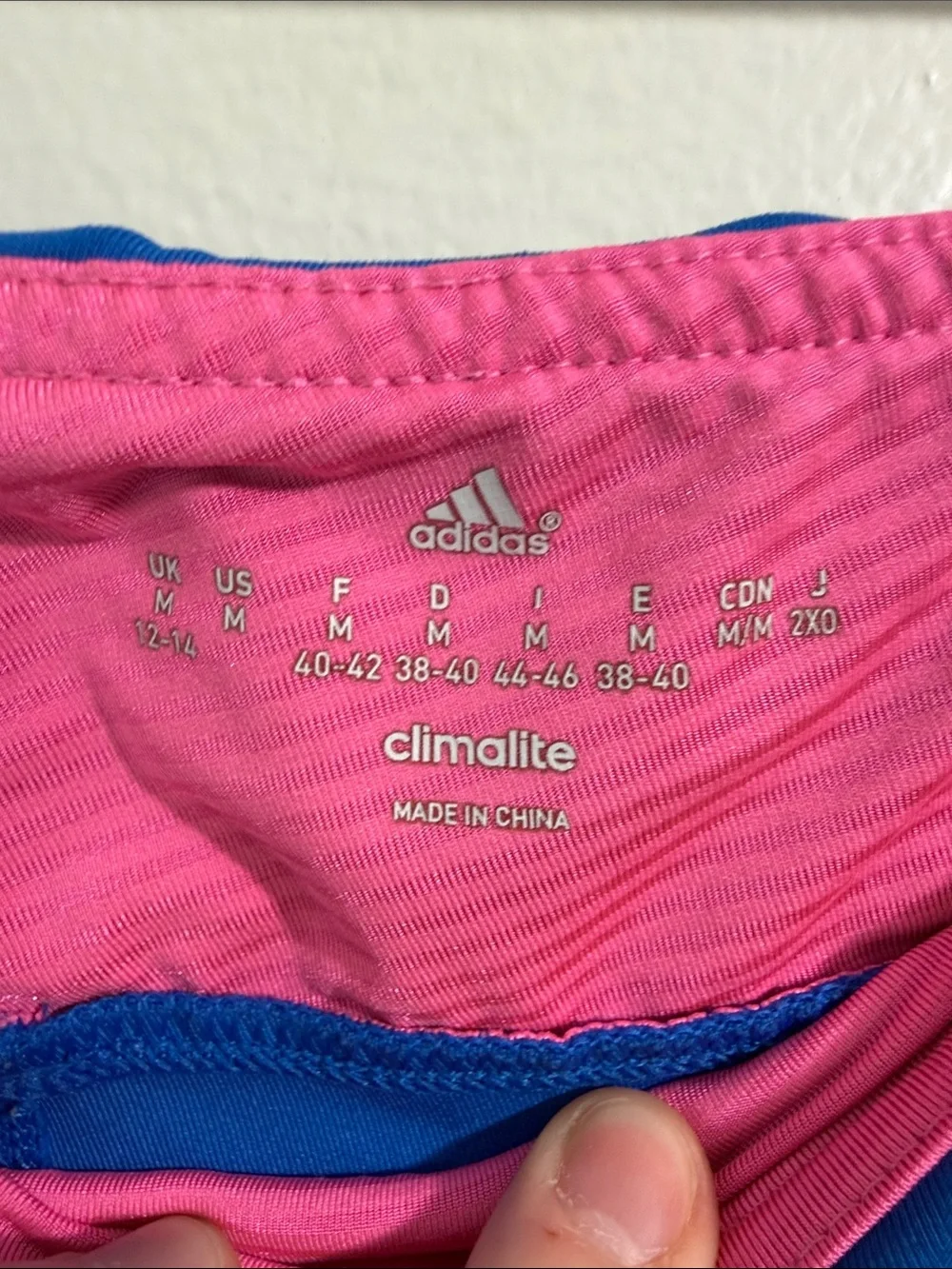 adidas climalite blue