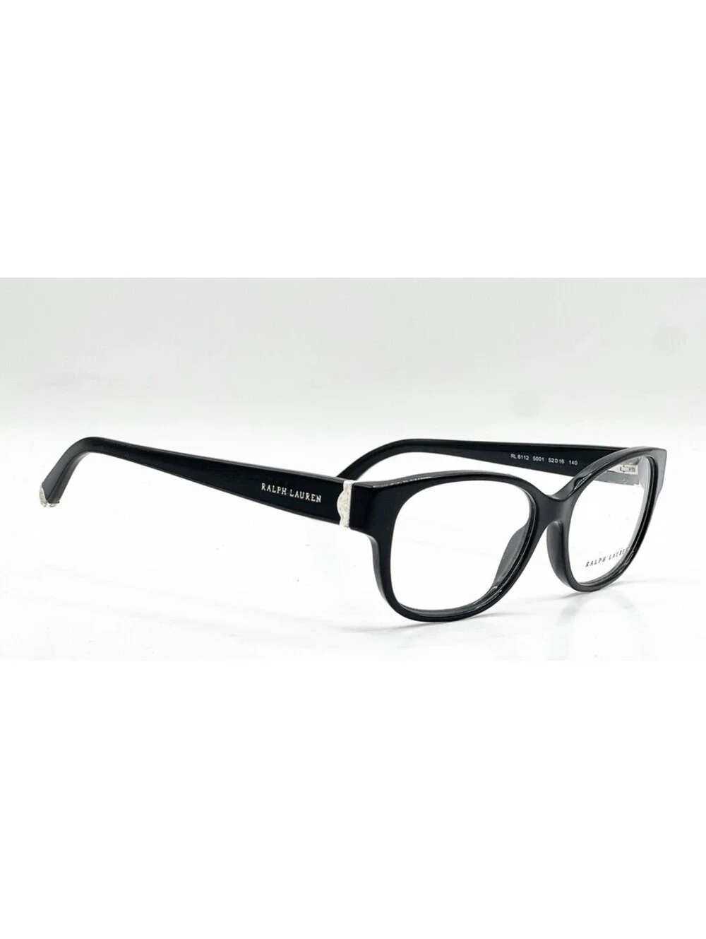Ralph Lauren RL 6112 5001 Black Square Authentic Eyeglass Frames 52-16-140