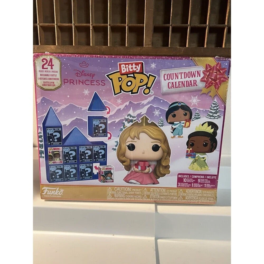Funko Disney Princess Bitty Pop Countdown Advent Calendar 24Pc Set New & Sealed