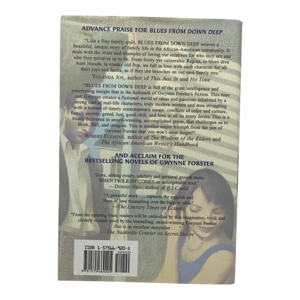 Blues From Down Deep By Gwynne Forster Hardcover 2003 First Edition Dafina Books