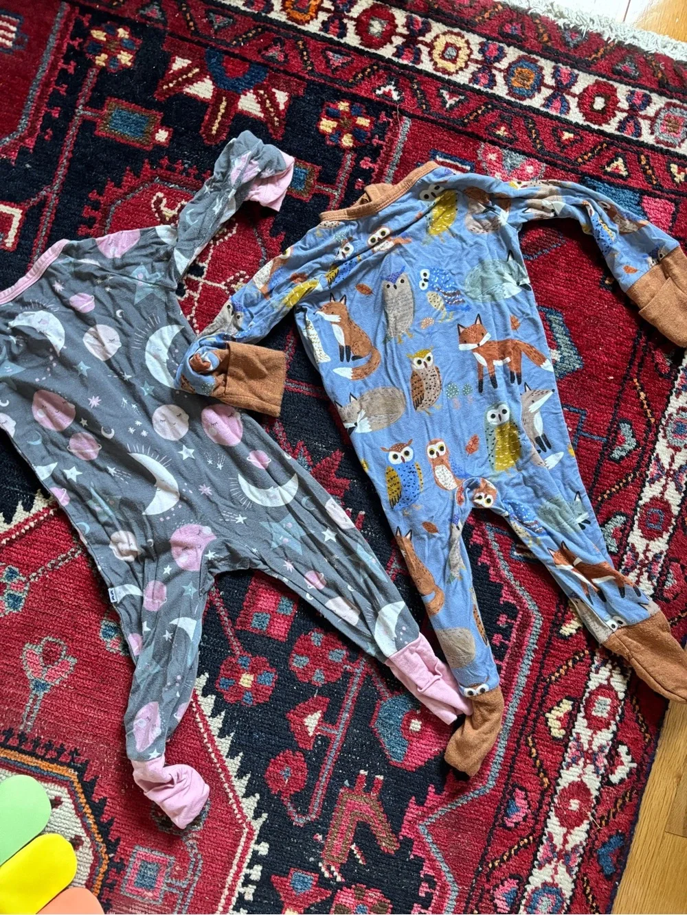 Little Sleepies footed pajamas duo