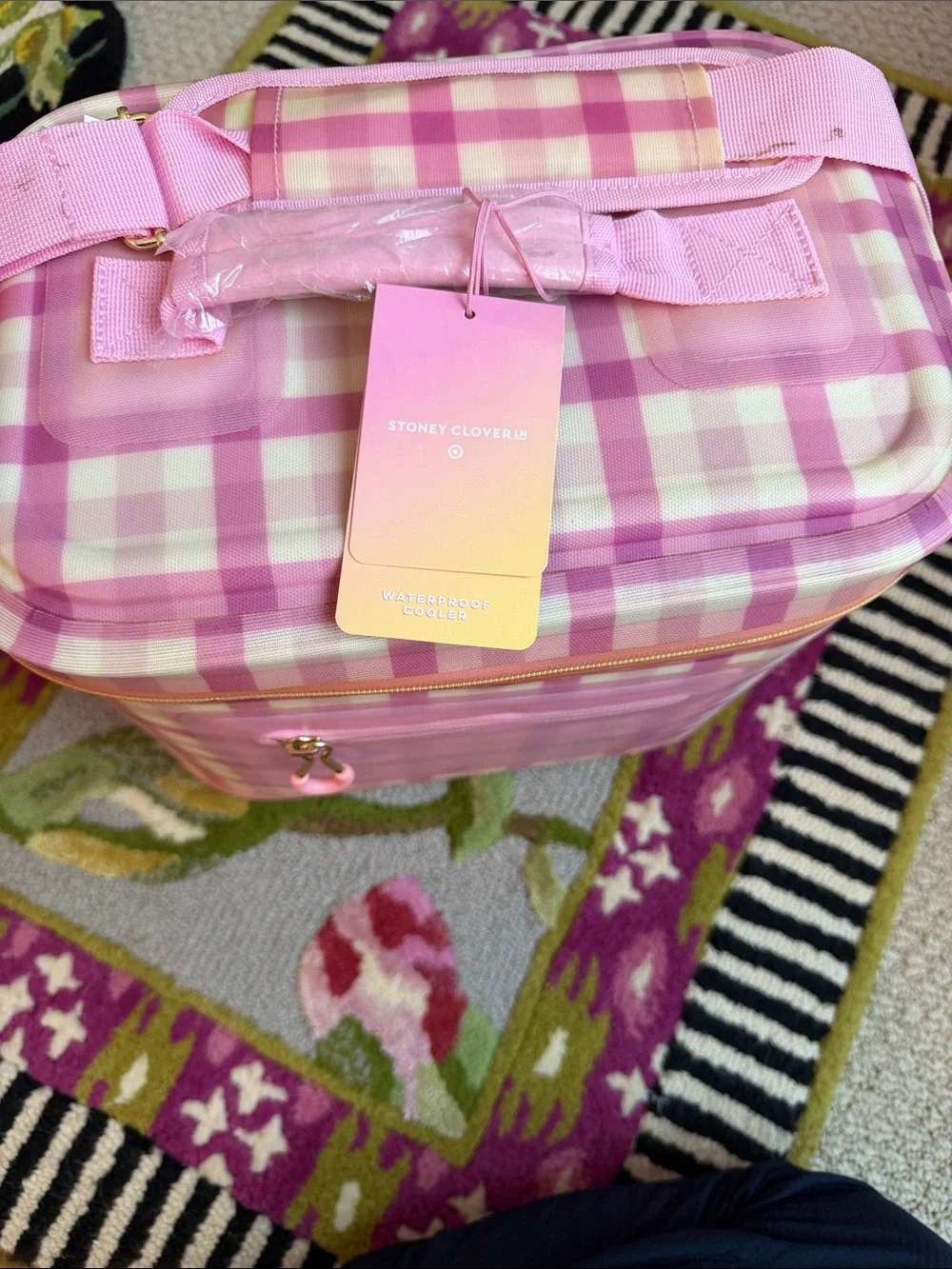 Stoney Clover Lane pink gingham