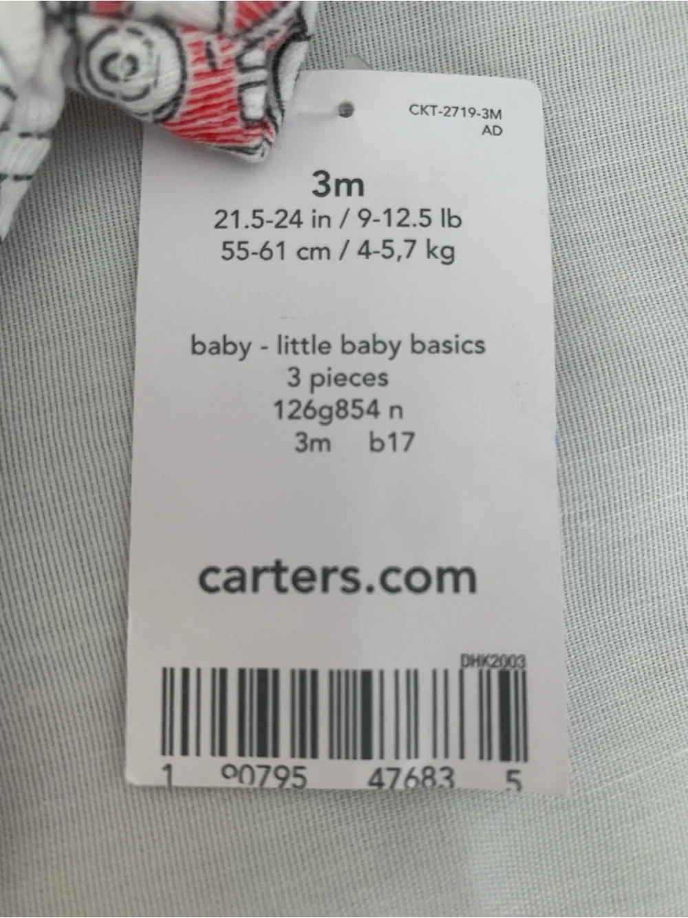 Carters new tags