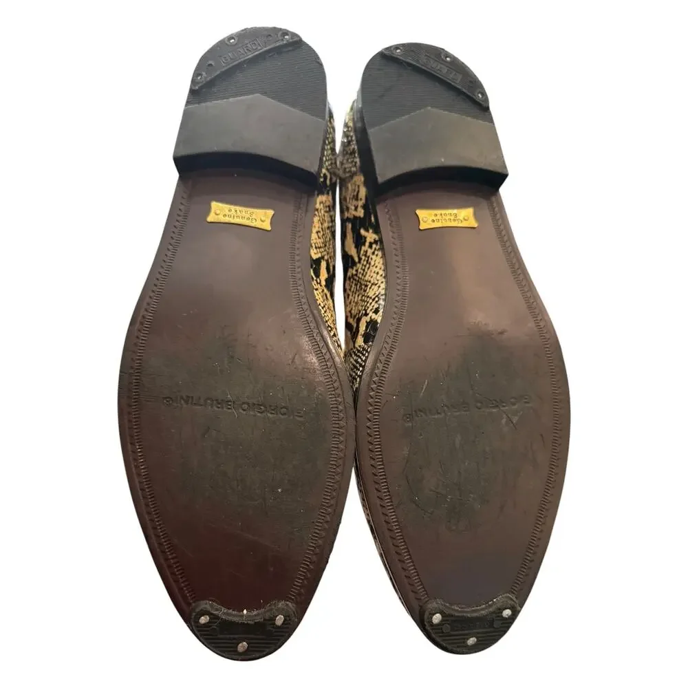 Giorgio Brutini Genuine Snakeskin Slip-On Loafers Men’s 10M 150639-2