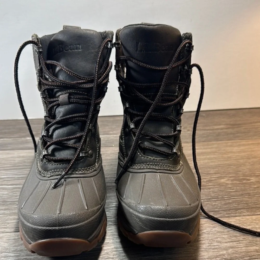 L.L. Bean Brown Winter Boots men’s size 8 (b197)