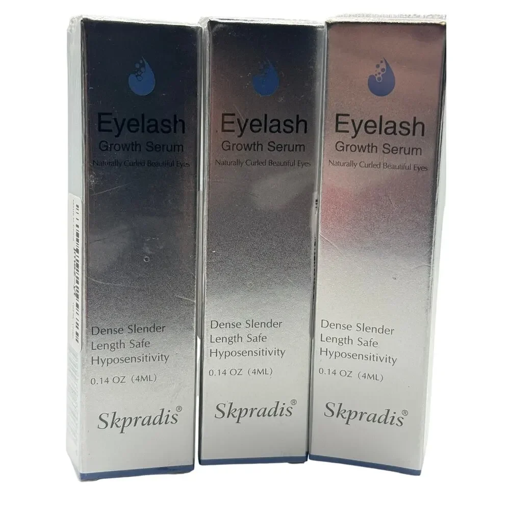 Set of 3 Skpradis Eyelash Growth Enhancer Serum for Thicker Lash 0.14 OZ/4mL NIB
