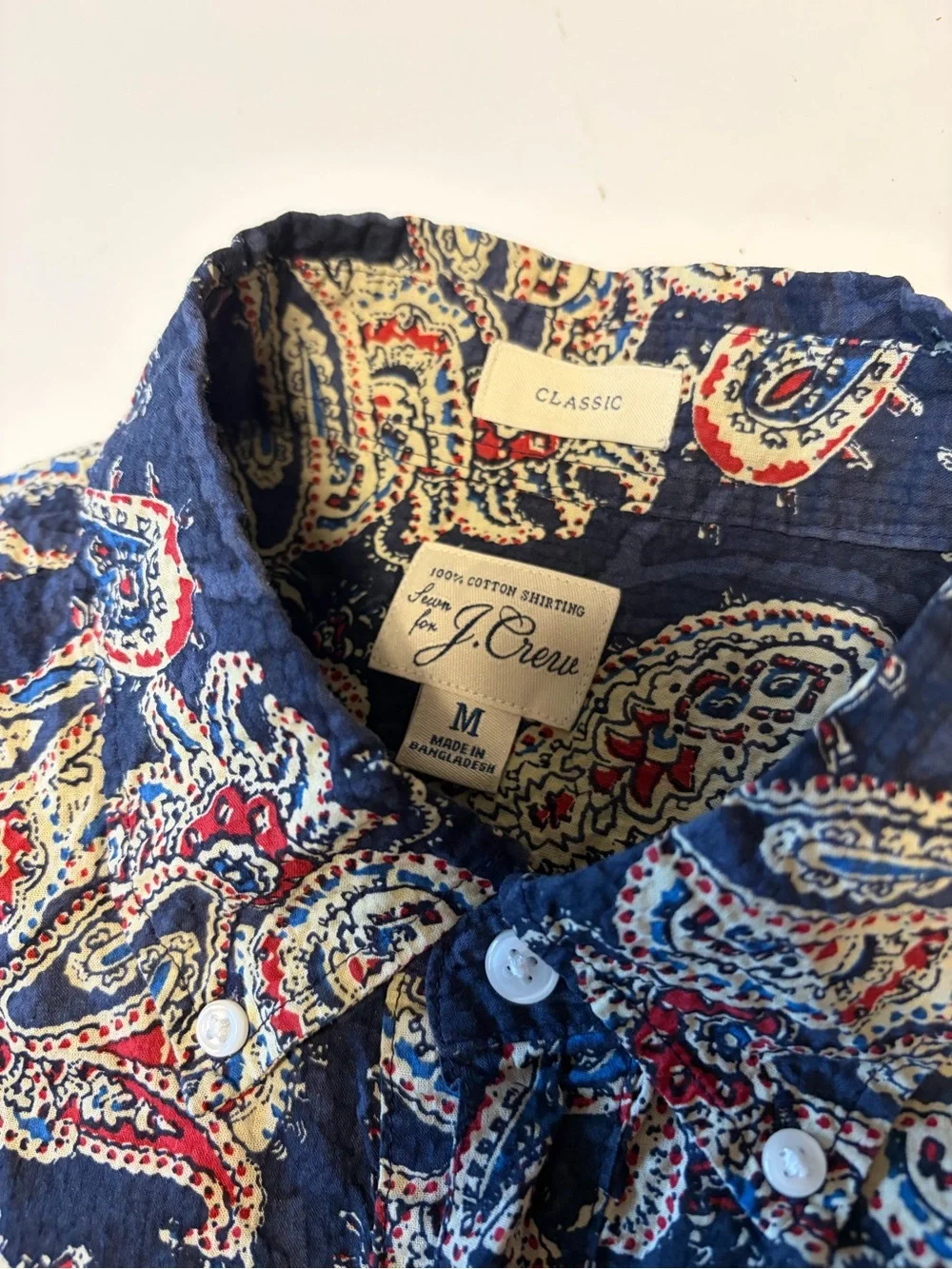 J. Crew bold paisley