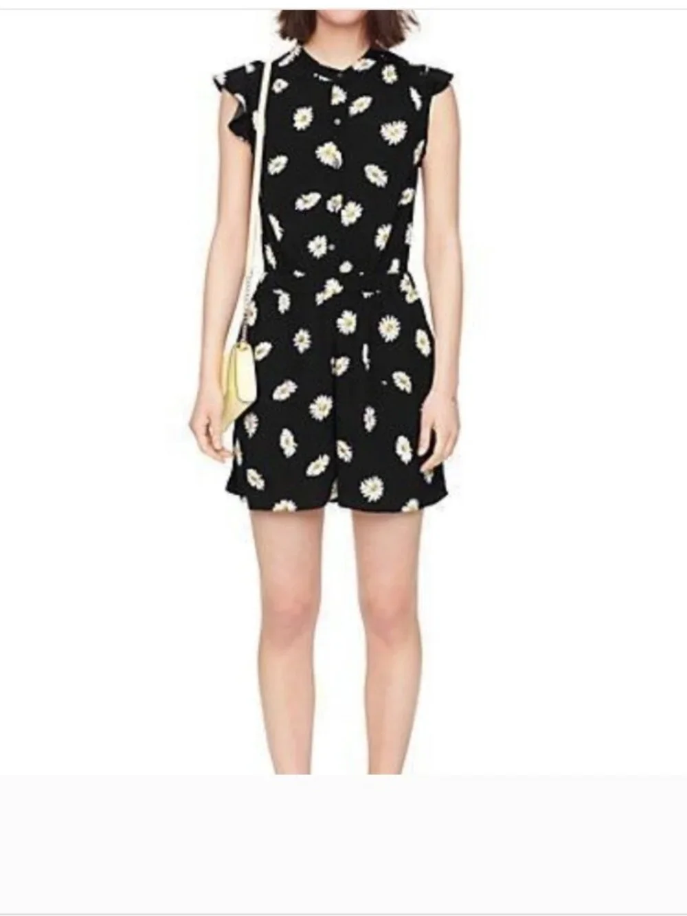 Kate Spade Daisy Dot Crepe Romper Size 0
