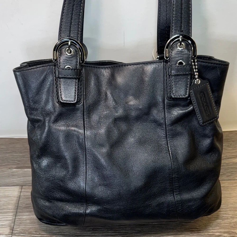 Coach black sturdy