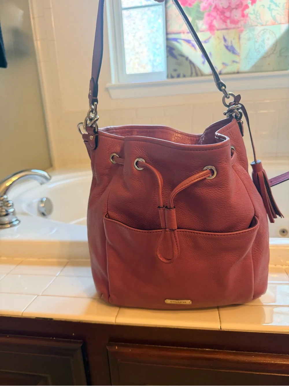Coach pebbled leather