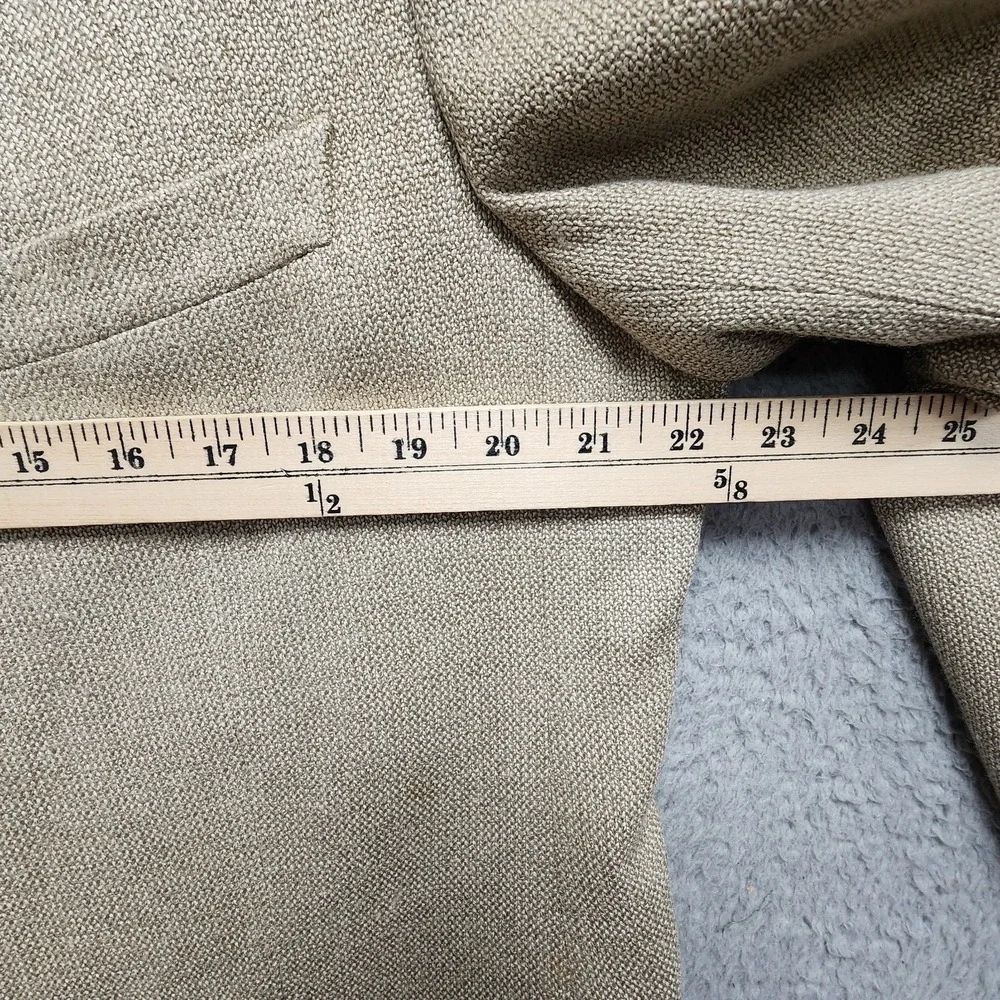 Ermenegildo Zegna Soft Blazer Mens EUR 54R / US‎ 44R Beige Mark Shale Silk Wool