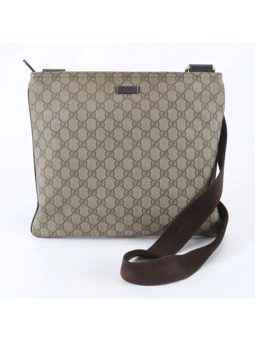 Gucci GG Supreme Leather Shoulder Bag Crossbody Messenger Business Tote